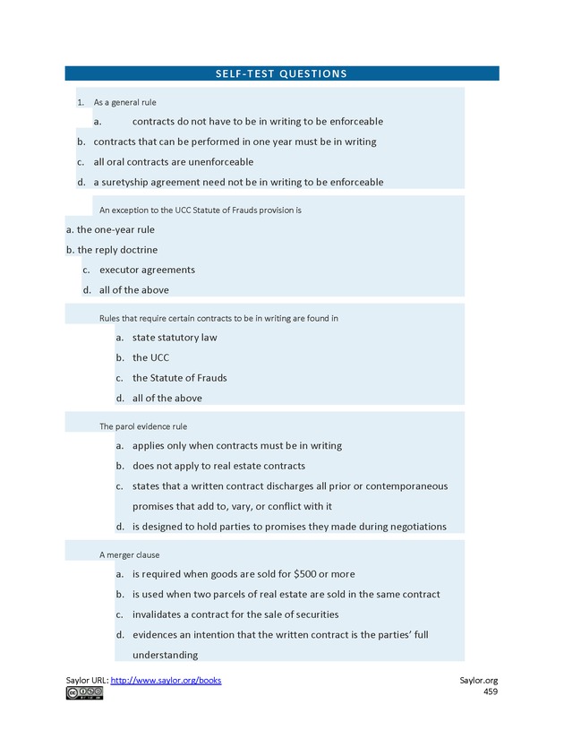 Business Law and the Legal Environment - Page 459